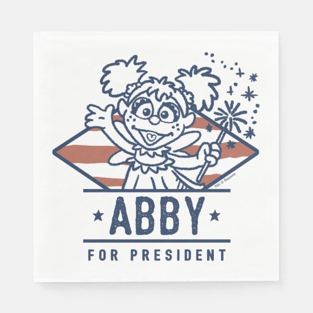 Abby For President Napkin (Front)