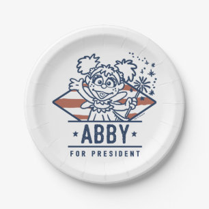Abby For President Paper Plate
