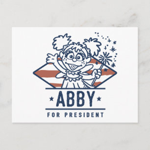 Abby For President Postcard