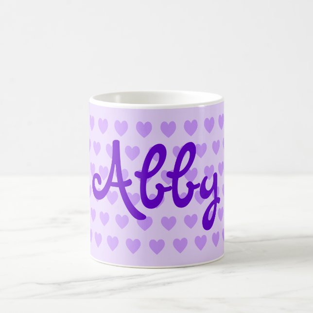 Abby in Purple Coffee Mug (Center)