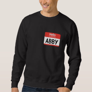 Abby Name Tag Sweatshirt