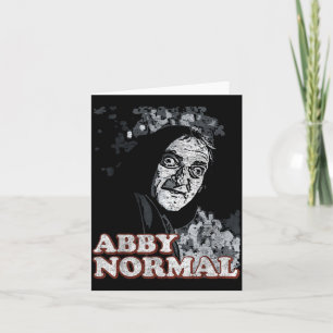Abby Normal Brain Funny Halloween Card