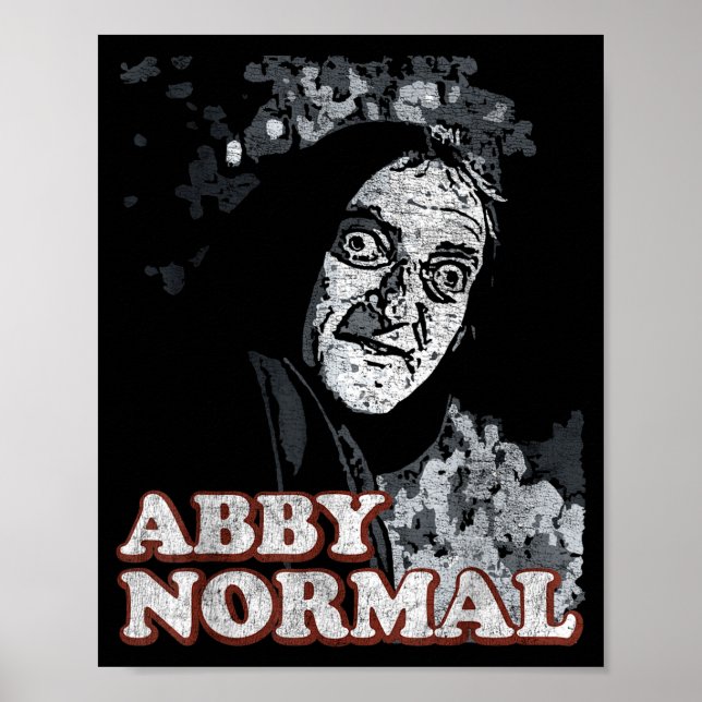 Abby Normal Brain Funny Halloween  Poster (Front)
