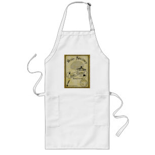 Abby Normal Brain Old Label Long Apron