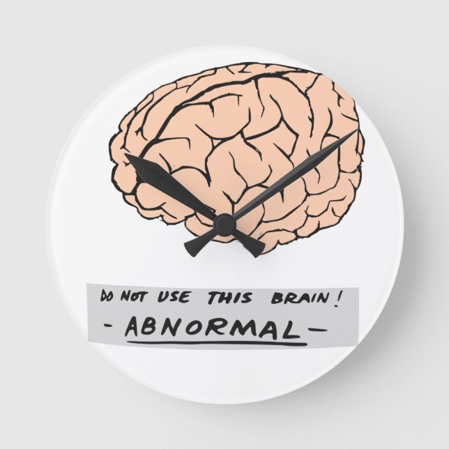 Abby Normal Round Clock (Front)