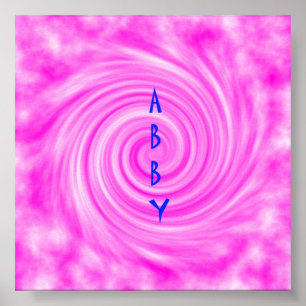 Abby Poster Pink