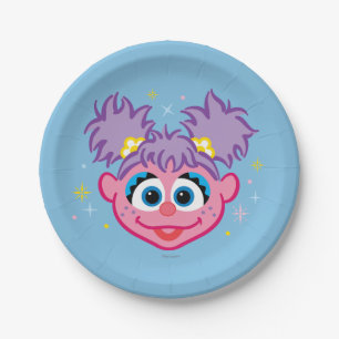 Abby Smiling Face Paper Plate