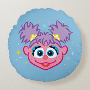 Abby Smiling Face Round Cushion