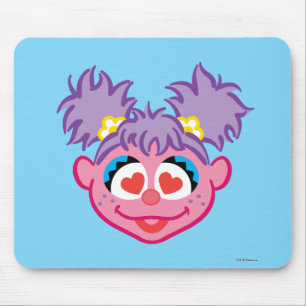 Abby Smiling Face with Heart-Shaped Eyes Mouse Mat