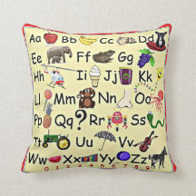 ABC 123 Alphabet Numbers Learning Pillow Preschool