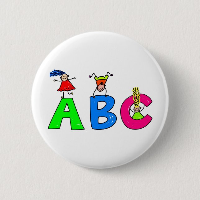 Abc 6 Cm Round Badge (Front)