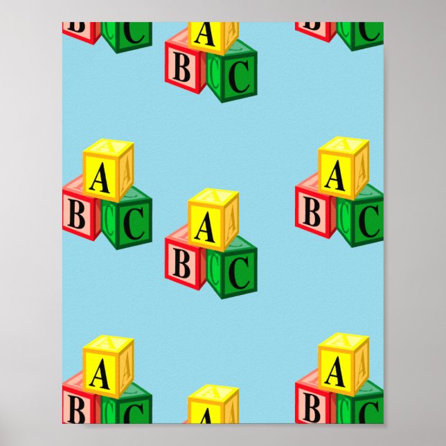 abc alphabet blocks poster (Front)