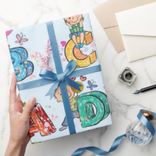 ABC Alphabet Children  Wrapping Paper