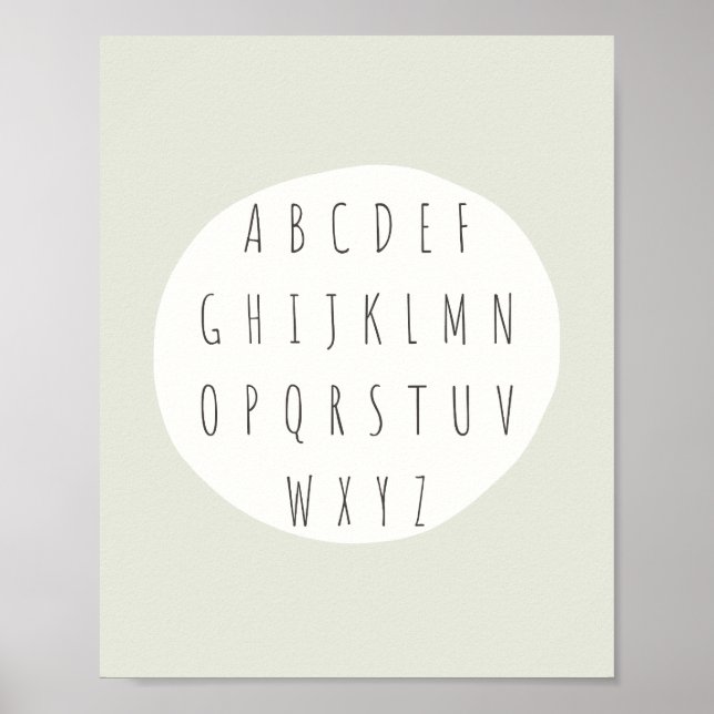 ABC alphabet letters Poster & Prints (Front)