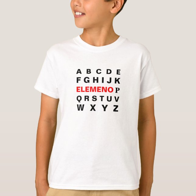 ABC alphabet t-shirt (Front)