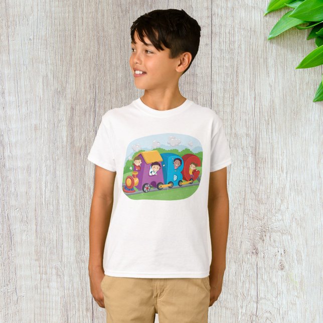 ABC Alphabet Train with Kids Fun Educational T-Shirt (Creator Uploaded)