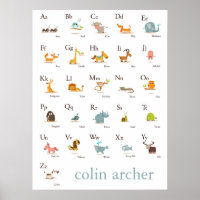 ABC Animal Nursery Print