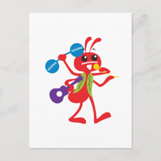 ABC Animals Adam Ant Postcard