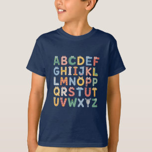 ABC Animals Alphabet Kindergarten Teacher T-Shirt