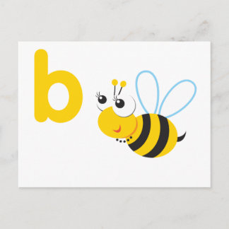 ABC Animals Betty Bee Postcard