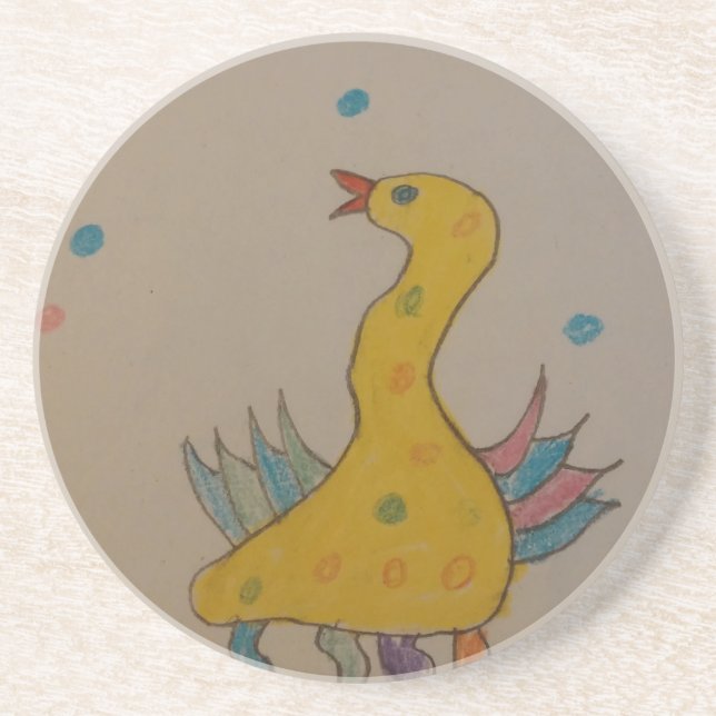 #ABC Art by Children, Easter Duck Coaster (Front)