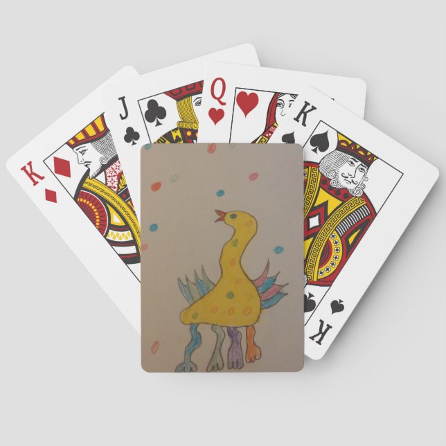 #ABC Art by Children, Easter Duck Playing Cards (Back)