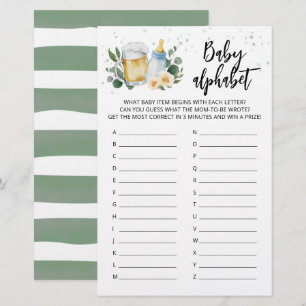 ABC Baby Alphabet Game Greenery Baby Is Brewing 
