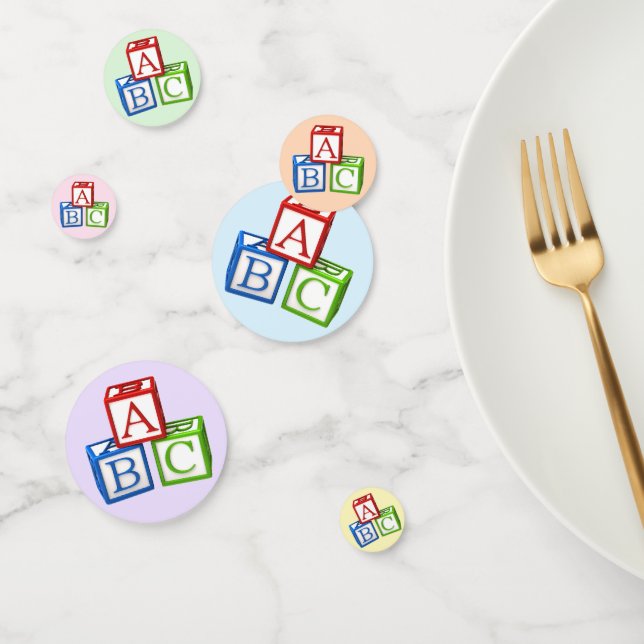 ABC Blocks Confetti (Group)