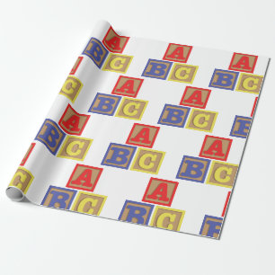 ABC Blocks Wrapping Paper