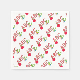 ABC Bookworm Napkin