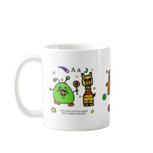 abc characters - "the alphabet book" mug