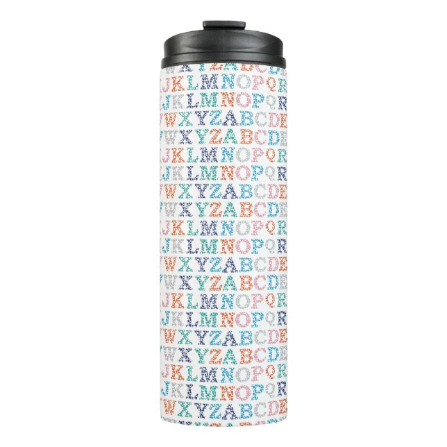 ABC Colourful Cutes Nursery Alphabet Thermal Tumbler (Front)