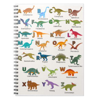 ABC dinosaurs notebook 