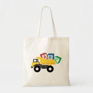 ABC Dump Truck Construction Trucks Tote Bag