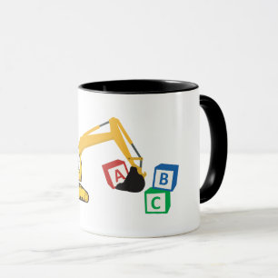 ABC Excavator Construction Truck Mug