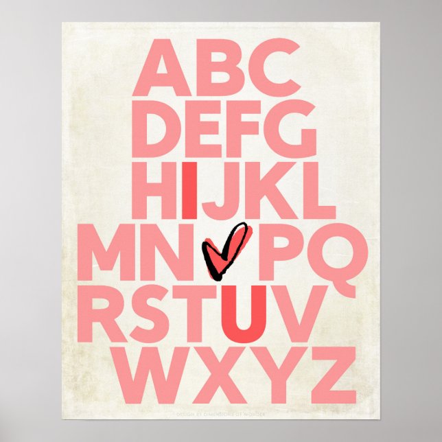 ABC I love U Poster (Front)