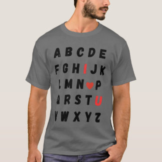 ABC I Love You Valentine’s Day T-Shirt
