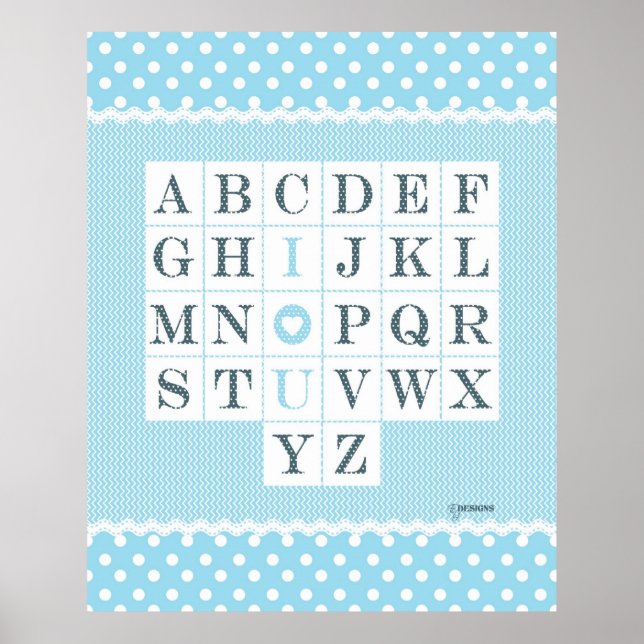 ABC ILOVEU - Chevron Poster (Front)