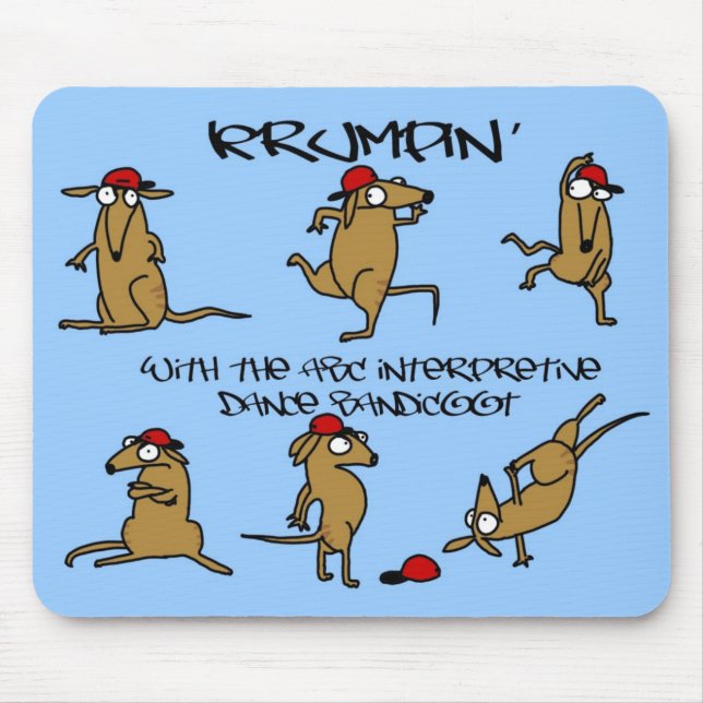 ABC Interpretive Dance Bandicoot Krumpad Mouse Mat (Front)