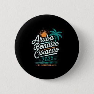 Abc Islands Aruba Bonaire Curaçao Cruise Vacation 6 Cm Round Badge