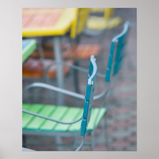 ABC Islands, ARUBA, Palm Beach: Colourful Cafe 2 Poster (Front)