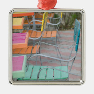 ABC Islands, ARUBA, Palm Beach: Colourful Cafe Metal Tree Decoration