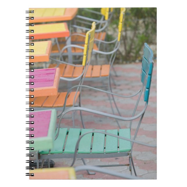 ABC Islands, ARUBA, Palm Beach: Colourful Cafe Notebook (Front)