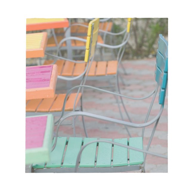 ABC Islands, ARUBA, Palm Beach: Colourful Cafe Notepad (Front)
