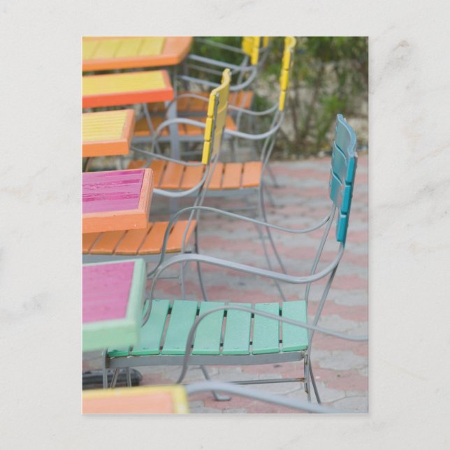ABC Islands, ARUBA, Palm Beach: Colourful Cafe Postcard (Front)