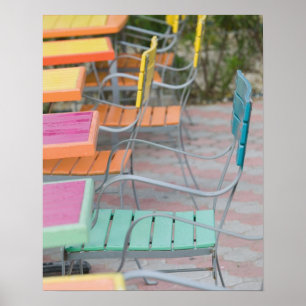 ABC Islands, ARUBA, Palm Beach: Colourful Cafe Poster