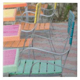 ABC Islands, ARUBA, Palm Beach: Colourful Cafe Tile