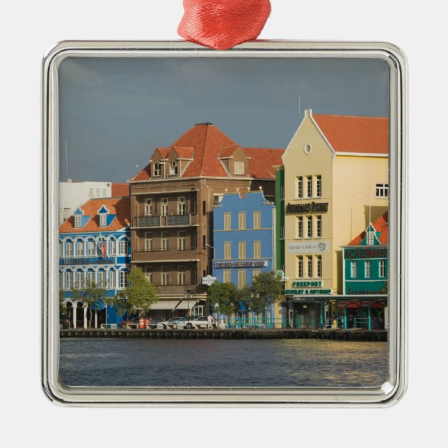 ABC Islands, CURACAO, Willemstad: Harborfront 2 Metal Tree Decoration (Front)