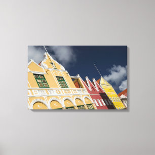 ABC Islands, CURACAO, Willemstad: Punda Canvas Print