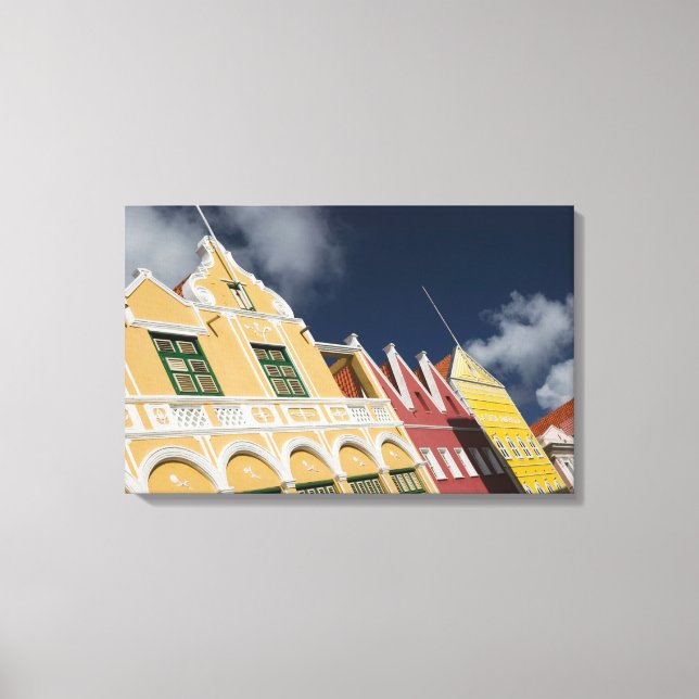 ABC Islands, CURACAO, Willemstad: Punda Canvas Print (Front)